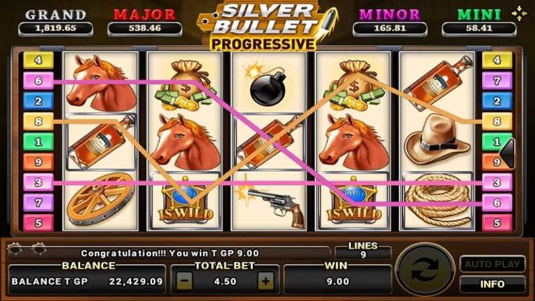 รีวิวเกม Silver Bullet Progressive - Joker Gaming