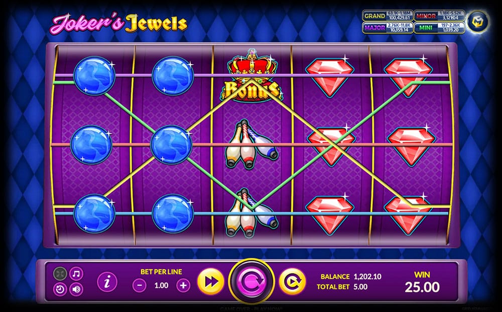 ฟีเจอร์ภายในเกมส์ Joker S Jewels