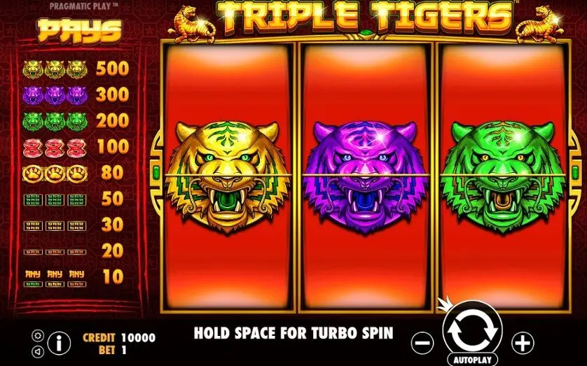 ฟีเจอร์ของเกมTriple Tigers