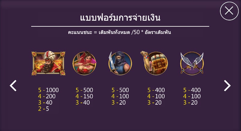 Arab (อาหรับ) เกมสล็อตออนไลน์จาก ASKMEBET : PG SLOT