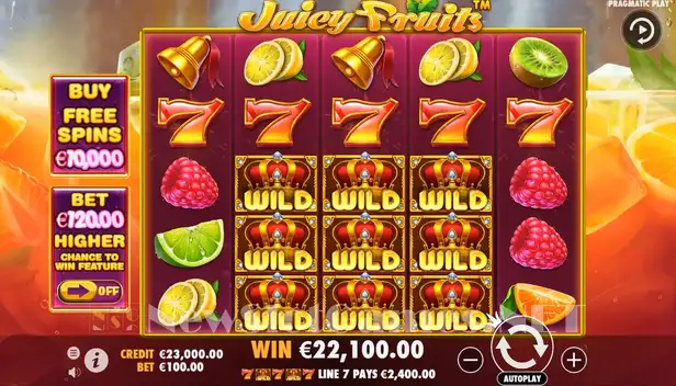 Juicy Fruits รีวิวเกมสล็อต จากค่าย Pragmatic Play