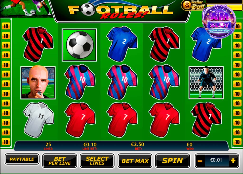 รีวิวเกมสล็อต Football Rules สล็อตเว็บตรง | amslot