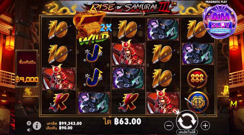 รีวิวเกมสล็อต Rise of Samurai lll slot wallet ทุกค่าย เว็บตรง